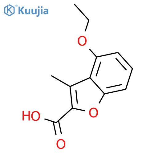 2-Benzofurancarboxylic acid, 4-ethoxy-3-methyl- structure