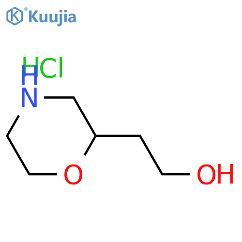 2-(morpholin-2-yl)ethan-1-ol hydrochloride structure