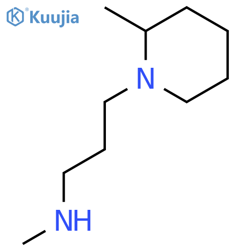 1-Piperidinepropanamine, N,2-dimethyl- structure