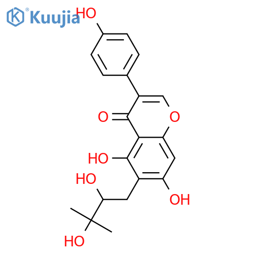 4',5,7-Trihydroxy-6-prenylisoflavone; 2'',3''-Dihydro, 2''S,3''-dihydroxy structure