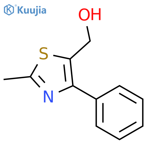 (2-methyl-4-phenyl-1,3-thiazol-5-yl)methanol structure