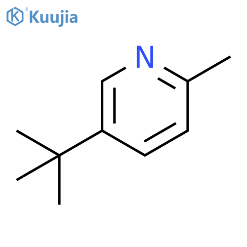 Pyridine, 5-(1,1-dimethylethyl)-2-methyl- structure
