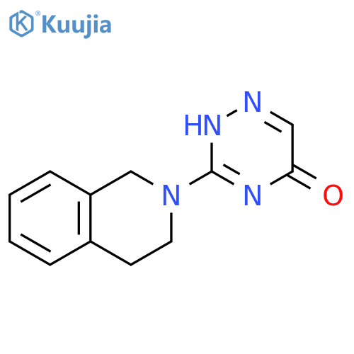 3-(1,2,3,4-tetrahydroisoquinolin-2-yl)-4,5-dihydro-1,2,4-triazin-5-one structure