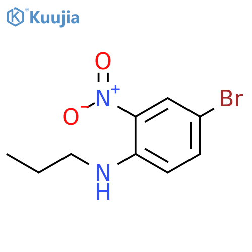 (4-Bromo-2-nitro-phenyl)-propyl-amine structure