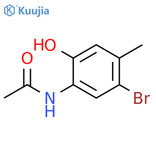 N-(5-bromo-2-hydroxy-4-methylphenyl)acetamide structure