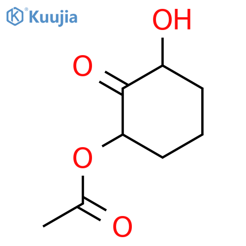 Cyclohexanone, 2-(acetyloxy)-6-hydroxy- structure
