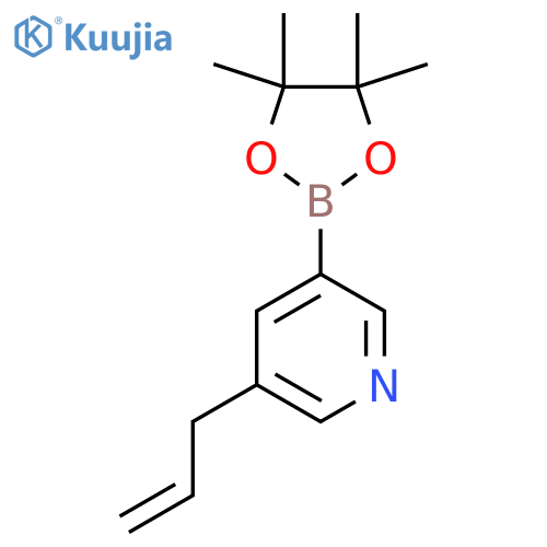 3-(2-Propen-1-yl)-5-(4,4,5,5-tetramethyl-1,3,2-dioxaborolan-2-yl)-pyridine structure