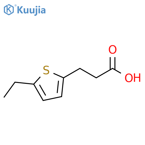 3-(5-ethylthiophen-2-yl)propanoic acid structure