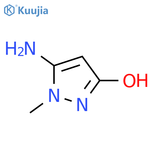 5-Amino-1-methyl-1H-pyrazol-3-ol structure