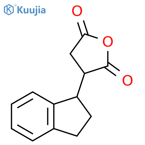 3-(2,3-dihydro-1H-inden-1-yl)oxolane-2,5-dione structure