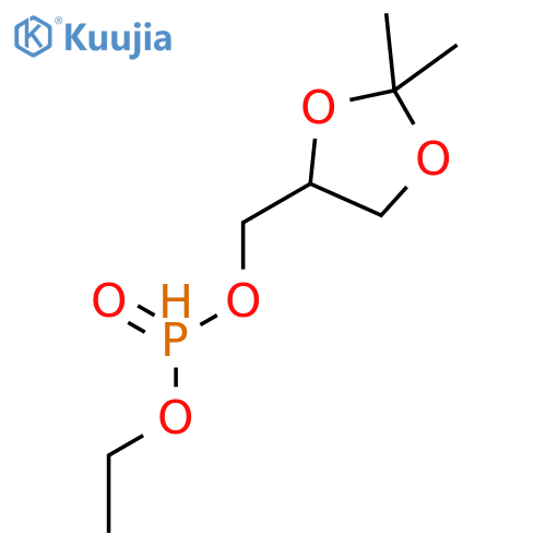 Phosphonic acid, (2,2-dimethyl-1,3-dioxolan-4-yl)methyl ethyl ester structure