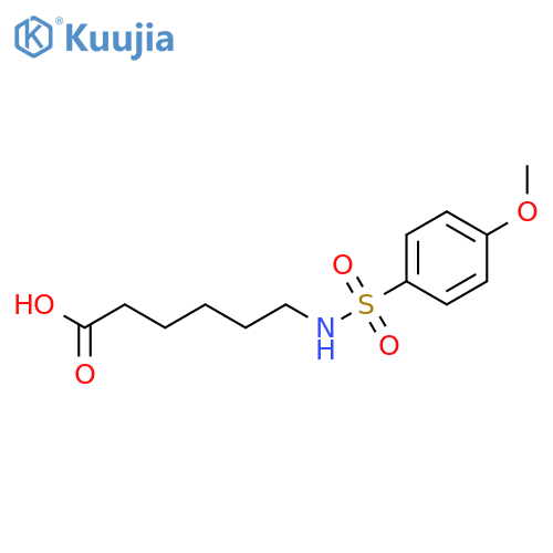 HEXANOIC ACID, 6-[[(4-METHOXYPHENYL)SULFONYL]AMINO]- structure