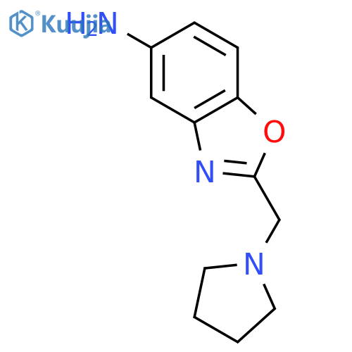 2-(pyrrolidin-1-yl)methyl-1,3-benzoxazol-5-amine structure