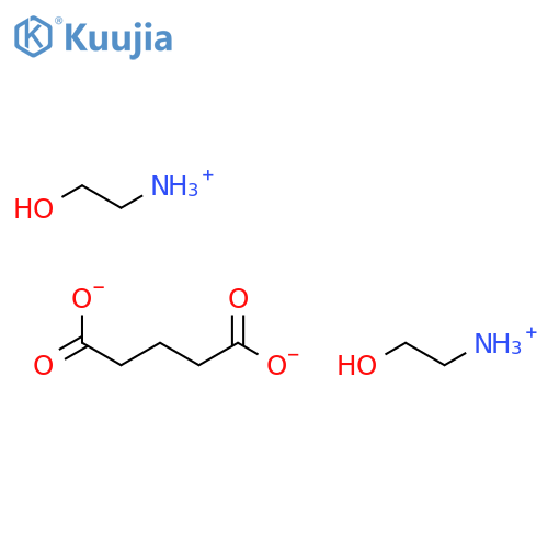 bis[(2-hydroxyethyl)ammonium] glutarate structure