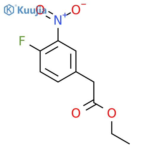 Ethyl 2-(4-fluoro-3-nitrophenyl)acetate structure