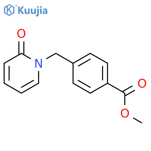 Benzoic acid, 4-[(2-oxo-1(2H)-pyridinyl)methyl]-, methyl ester structure