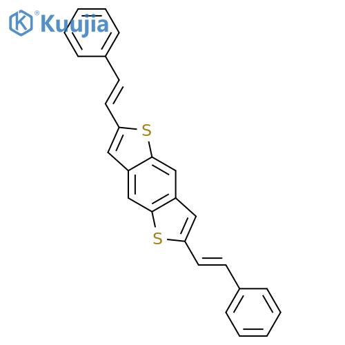 BENZO[1,2-B:4,5-B']DITHIOPHENE, 2,6-BIS(2-PHENYLETHENYL)- structure