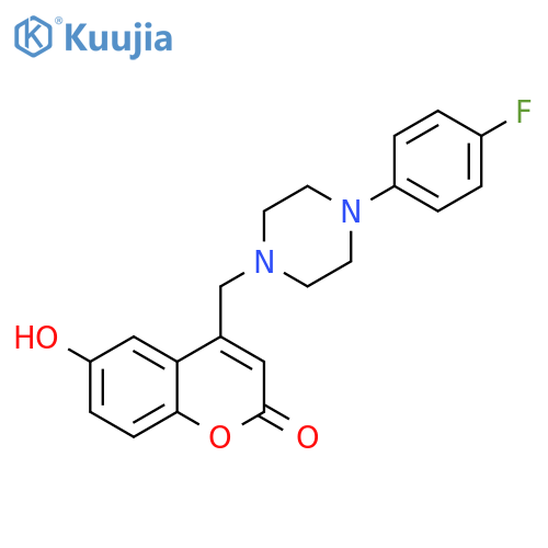 4-{4-(4-fluorophenyl)piperazin-1-ylmethyl}-6-hydroxy-2H-chromen-2-one structure