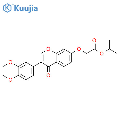 propan-2-yl {[3-(3,4-dimethoxyphenyl)-4-oxo-4H-chromen-7-yl]oxy}acetate structure