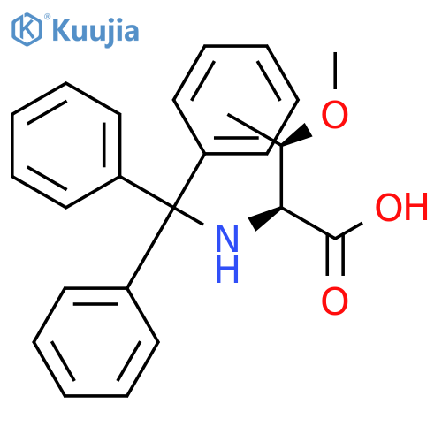 L-Threonine, O-methyl-N-(triphenylmethyl)- structure