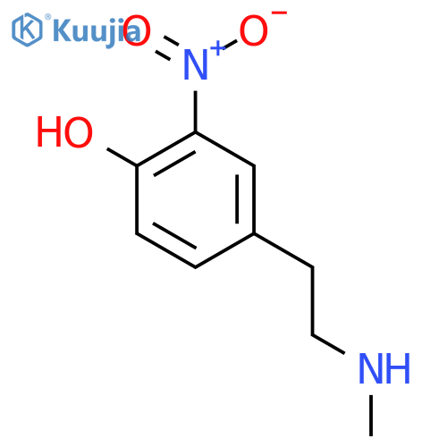 4-2-(methylamino)ethyl-2-nitrophenol structure