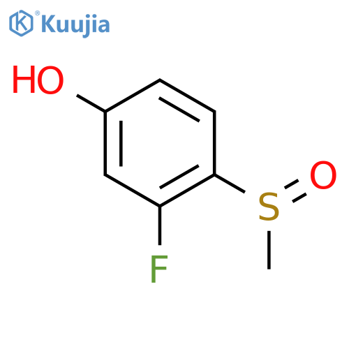 3-Fluoro-4-(methylsulfinyl)phenol structure