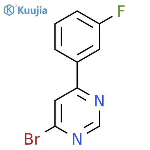 4-Bromo-6-(3-fluorophenyl)pyrimidine structure