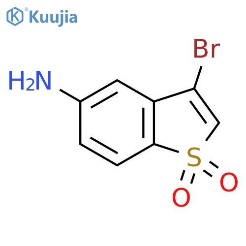5-Amino-3-bromobenzo[b]thiophene 1,1-dioxide structure
