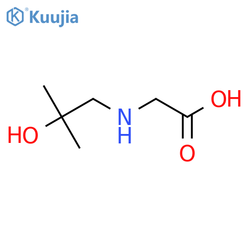 2-[(2-Hydroxy-2-methylpropyl)amino]acetic acid structure