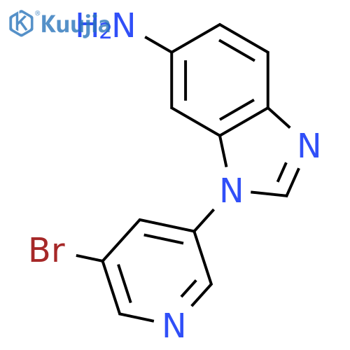 1-(5-Bromopyridin-3-yl)-1H-benzo[d]imidazol-6-amine structure