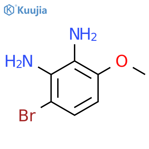 3-bromo-6-methoxybenzene-1,2-diamine structure