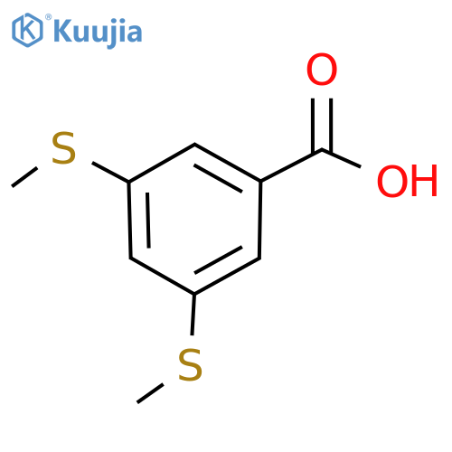 3,5-bis(methylsulfanyl)benzoic acid structure
