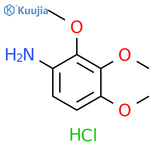 Benzenamine, 2,3,4-trimethoxy-, hydrochloride (1:1) structure