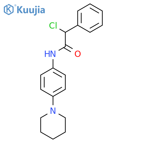 2-Chloro-2-phenyl-N-[4-(piperidin-1-yl)phenyl]acetamide structure