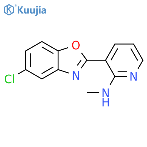 3-(5-chloro-1,3-benzoxazol-2-yl)-N-methylpyridin-2-amine structure