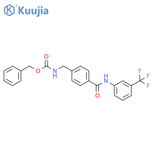 Benzyl N-[(4-{[3-(trifluoromethyl)phenyl]carbamoyl}phenyl)methyl]carbamate structure
