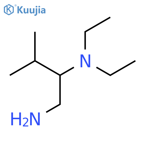 (1-Amino-3-methylbutan-2-yl)diethylamine structure