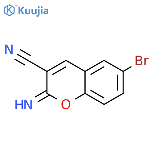 6-Bromo-2-iminocoumarin-3-carbonitrile structure