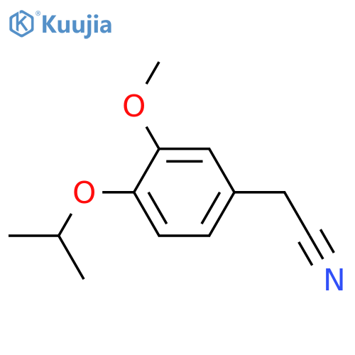 2-(4-Isopropoxy-3-methoxyphenyl)acetonitrile structure