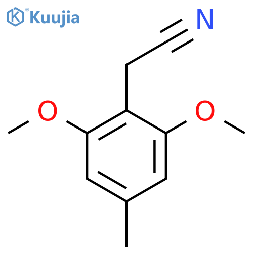 2-(2,6-dimethoxy-4-methylphenyl)acetonitrile structure