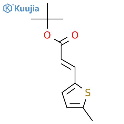 tert-butyl (2E)-3-(5-methylthiophen-2-yl)prop-2-enoate structure