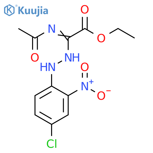 ethyl (2E)-2-[2-(4-chloro-2-nitrophenyl)hydrazin-1-ylidene]-2-acetamidoacetate structure