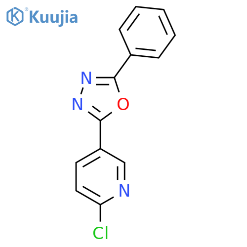 2-Chloro-5-(5-phenyl-1,3,4-oxadiazol-2-yl)pyridine structure