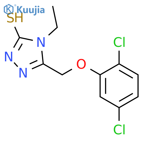 5-(2,5-Dichlorophenoxy)methyl-4-ethyl-4H-1,2,4-triazole-3-thiol structure