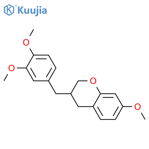3',4',7-Trihydroxyhomoisoflavan; (±)-form, Tri-Me ether structure