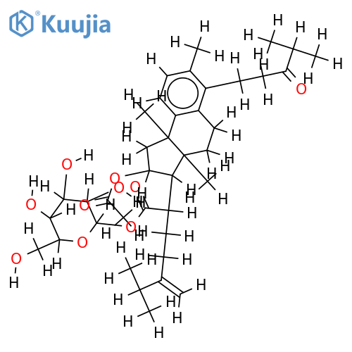 16alpha-acetoxy-24-methylene-3-oxo-19(10->5)abeo-4,5-secolanosta-5,7,9-trien-21-oic acid 21-O-beta-D-glucopyranoside structure