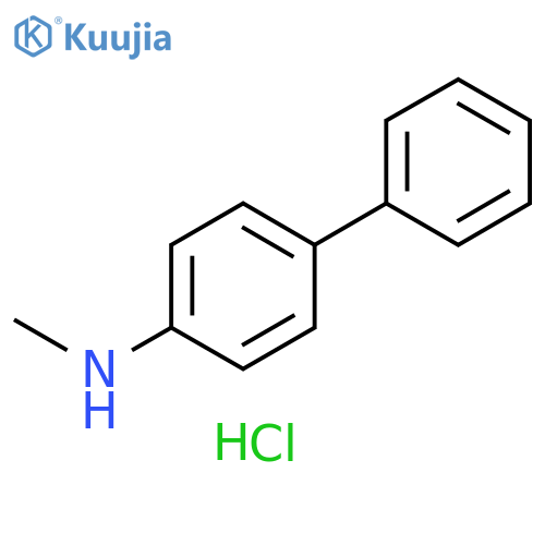 [1,1'-Biphenyl]-4-amine, N-methyl-, hydrochloride (1:1) structure