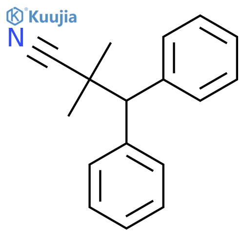 2,2-dimethyl-3,3-diphenylpropanenitrile structure