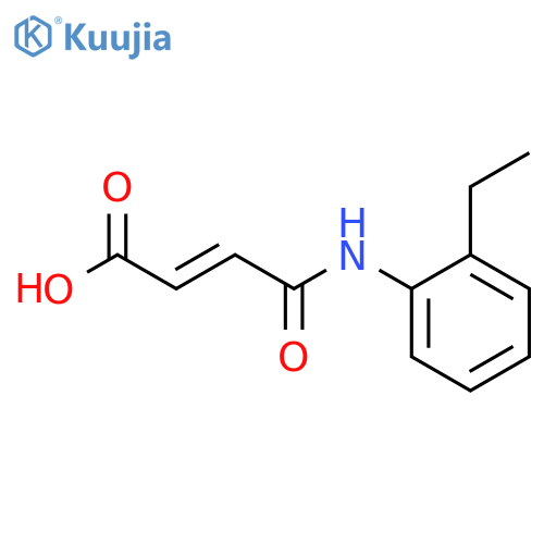 4-((2-Ethylphenyl)amino)-4-oxobut-2-enoic acid structure