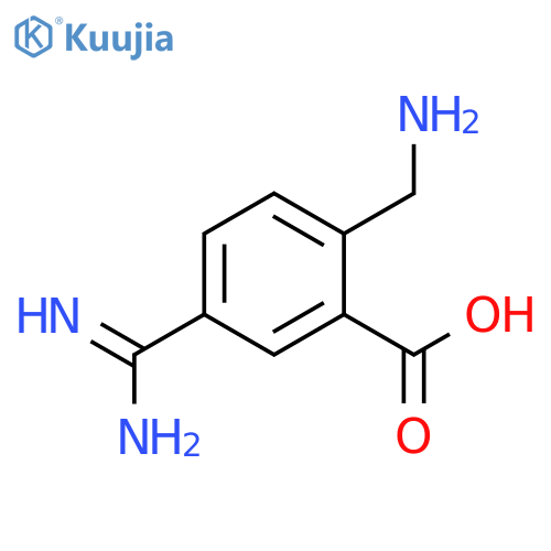 2-(Aminomethyl)-5-carbamimidoylbenzoic acid structure